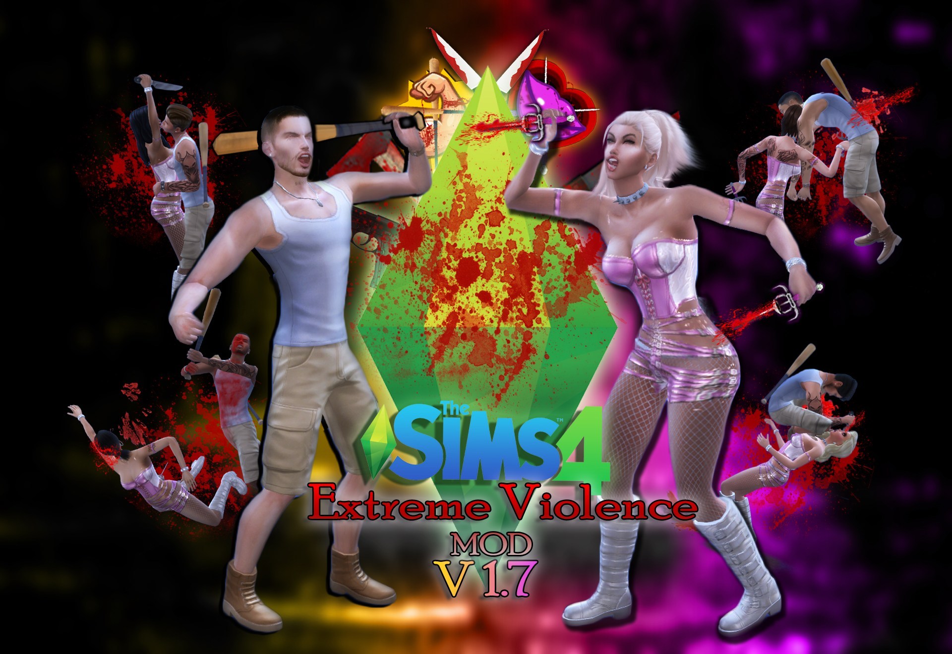 download the sims 4 extreme violence mod